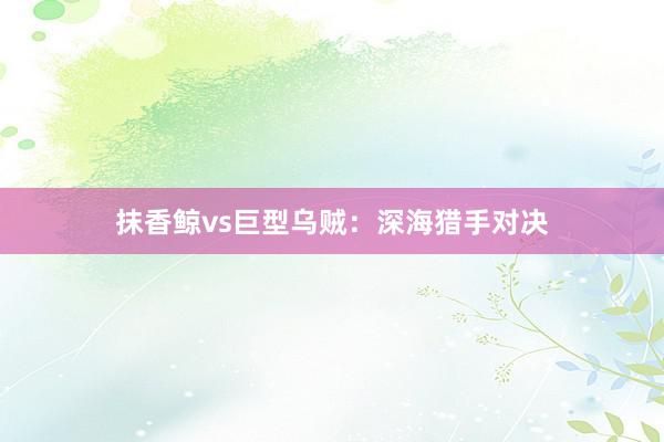 抹香鲸vs巨型乌贼:深海猎手对决